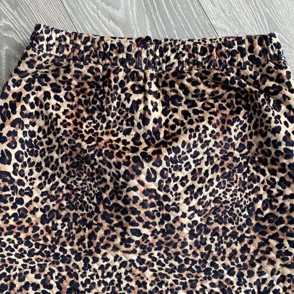 Velour Leopard Skirt With Zipper - Picture 6 of 8